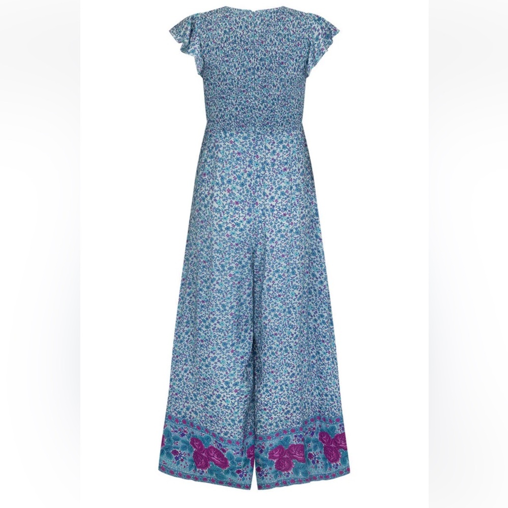 Spell Love Jetty Shirred Jumpsuit in Blue Nirvana - Picture 9 of 10
